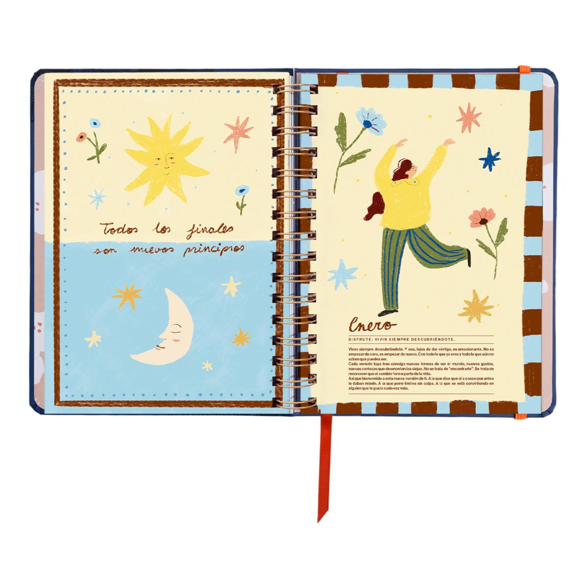 Agenda Anual 12 Meses 2027 168x220 mm 1 Dia por Página Kyoto UO Espanhol Multicolor-11