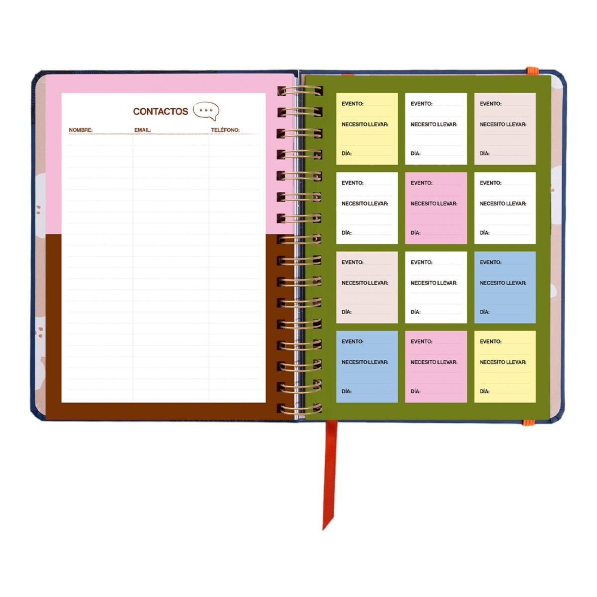 Agenda Anual 12 Meses 2027 168x220 mm 1 Dia por Página Kyoto UO Espanhol Multicolor-18