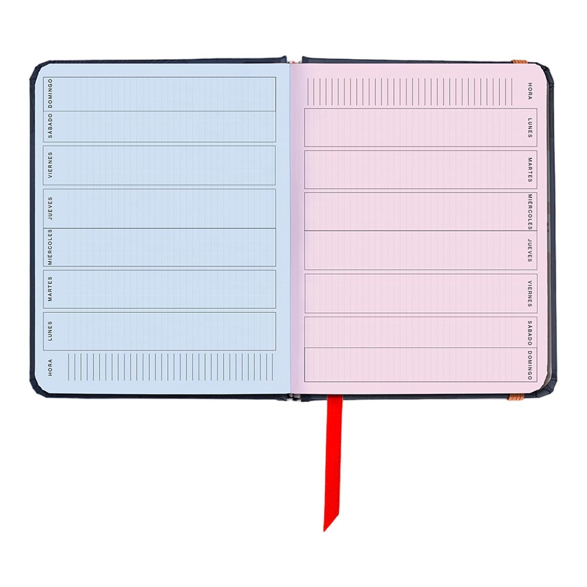 Agenda Anual 12 Meses 2027 128x154 mm Mini Vista Semanal Kyoto UO Espanhol Multicolor-8
