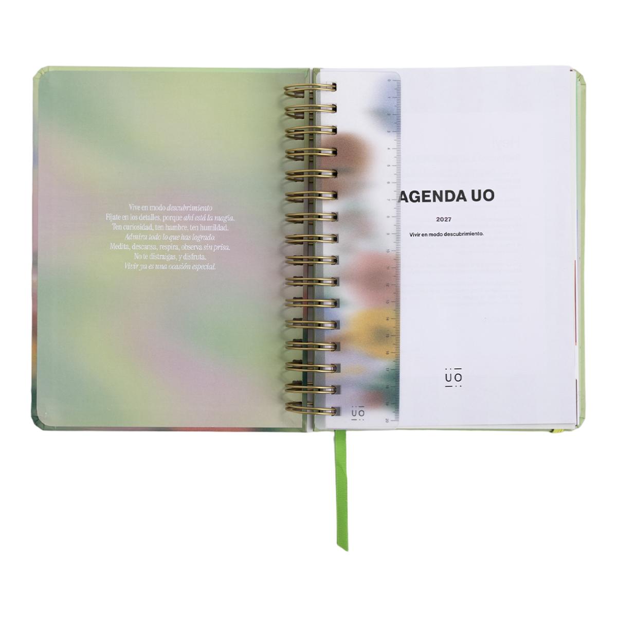 Agenda Anual 12 Meses 2027 168x220 mm 1 Dia por Página Bloom UO Espanhol Multicolor-2