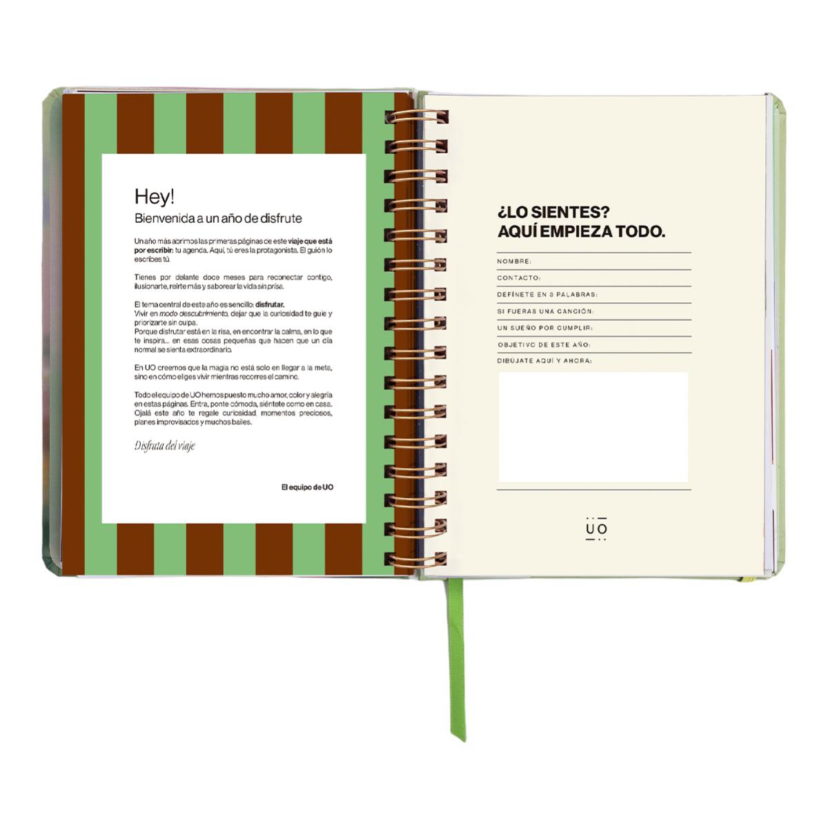 Agenda Anual 12 Meses 2027 168x220 mm 1 Dia por Página Bloom UO Espanhol Multicolor-3