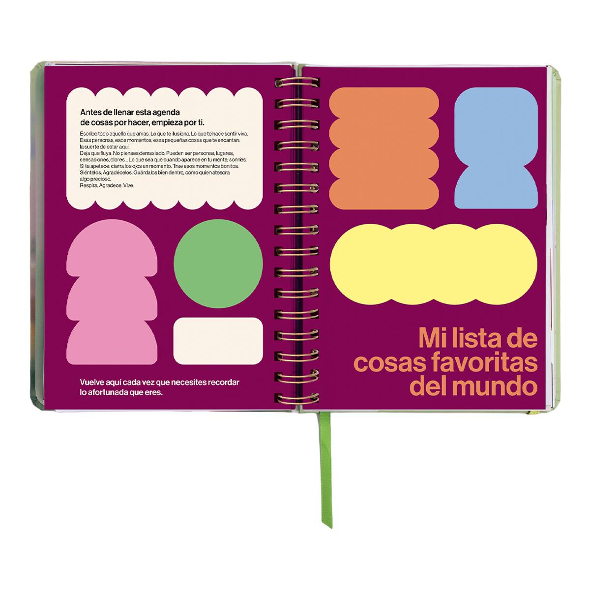 Agenda Anual 12 Meses 2027 168x220 mm 1 Dia por Página Bloom UO Espanhol Multicolor-9