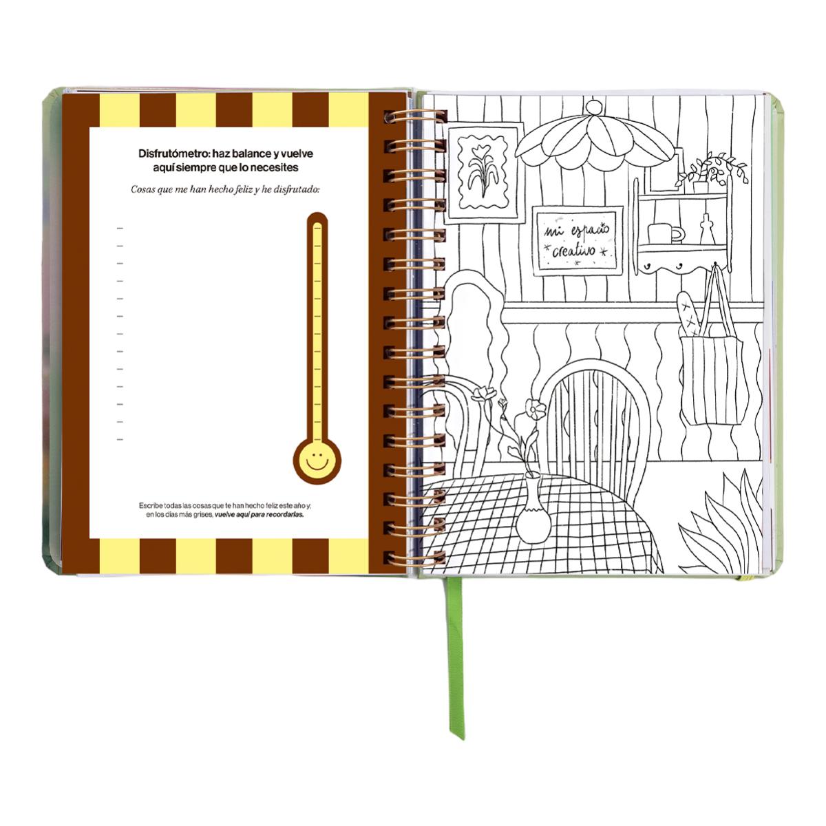 Agenda Anual 12 Meses 2027 168x220 mm 1 Dia por Página Bloom UO Espanhol Multicolor-15