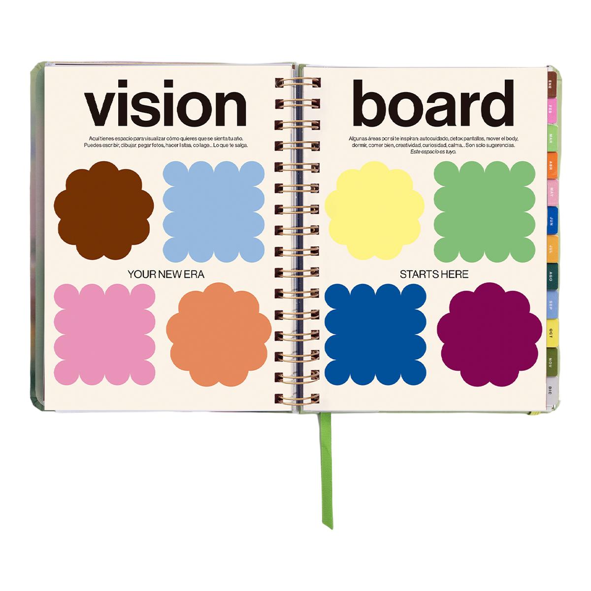 Agenda Anual 12 Meses 2027 168x220 mm Vista Semanal Bloom UO Espanhol Multicolor-8