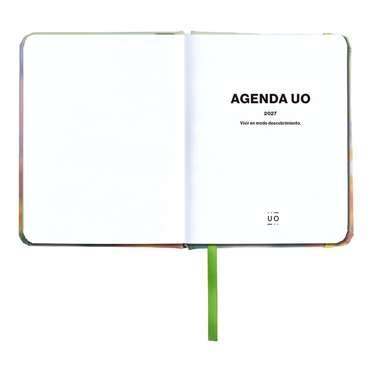 Agenda Anual 12 Meses 2027 128x154 mm Mini Vista Semanal Bloom UO Espanhol Multicolor-3