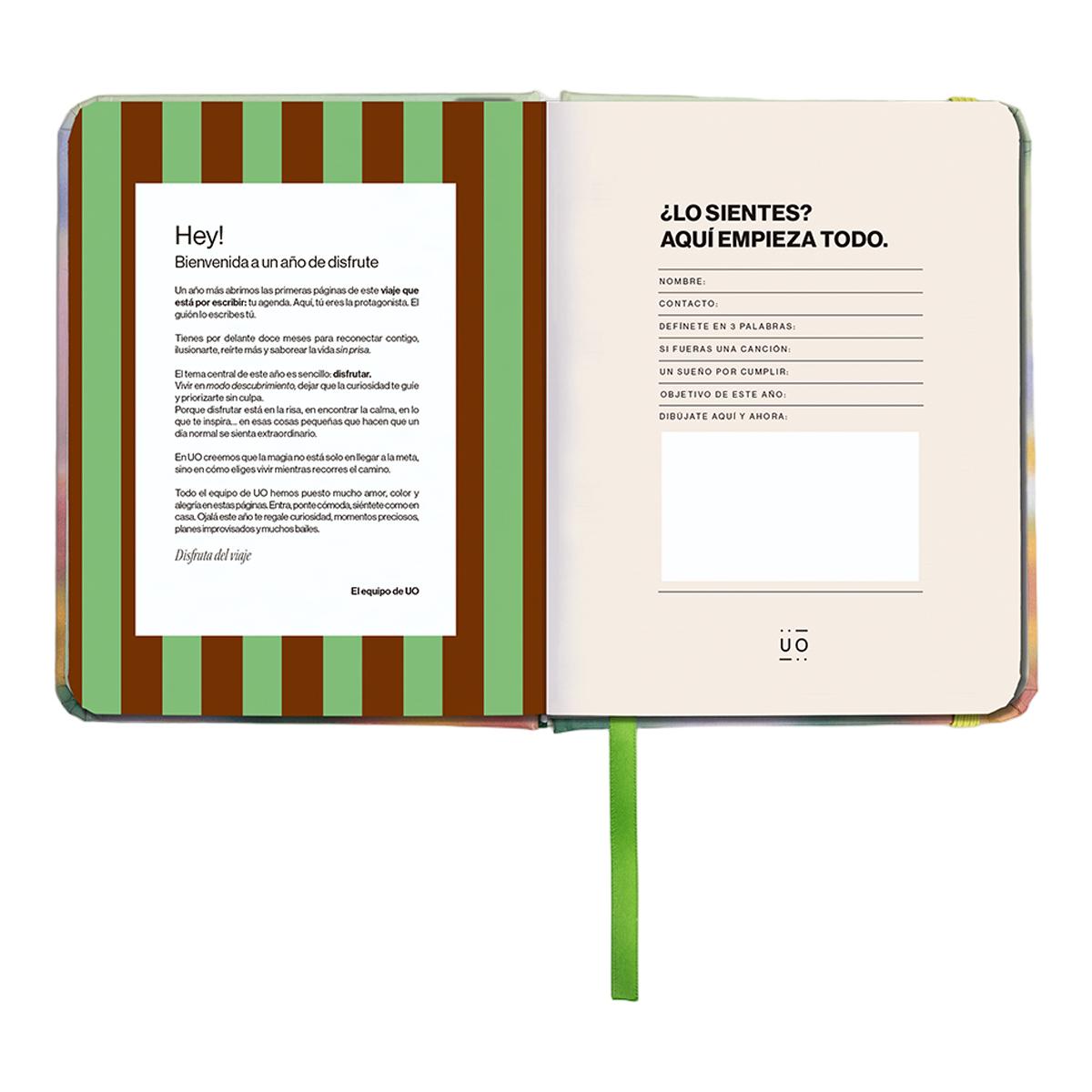 Agenda Anual 12 Meses 2027 128x154 mm Mini Vista Semanal Bloom UO Espanhol Multicolor-4