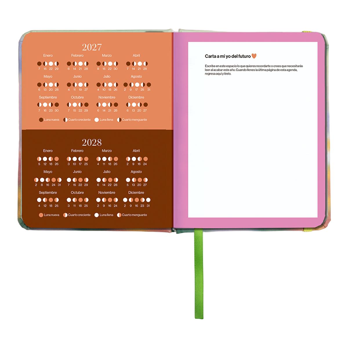 Agenda Anual 12 Meses 2027 128x154 mm Mini Vista Semanal Bloom UO Espanhol Multicolor-7