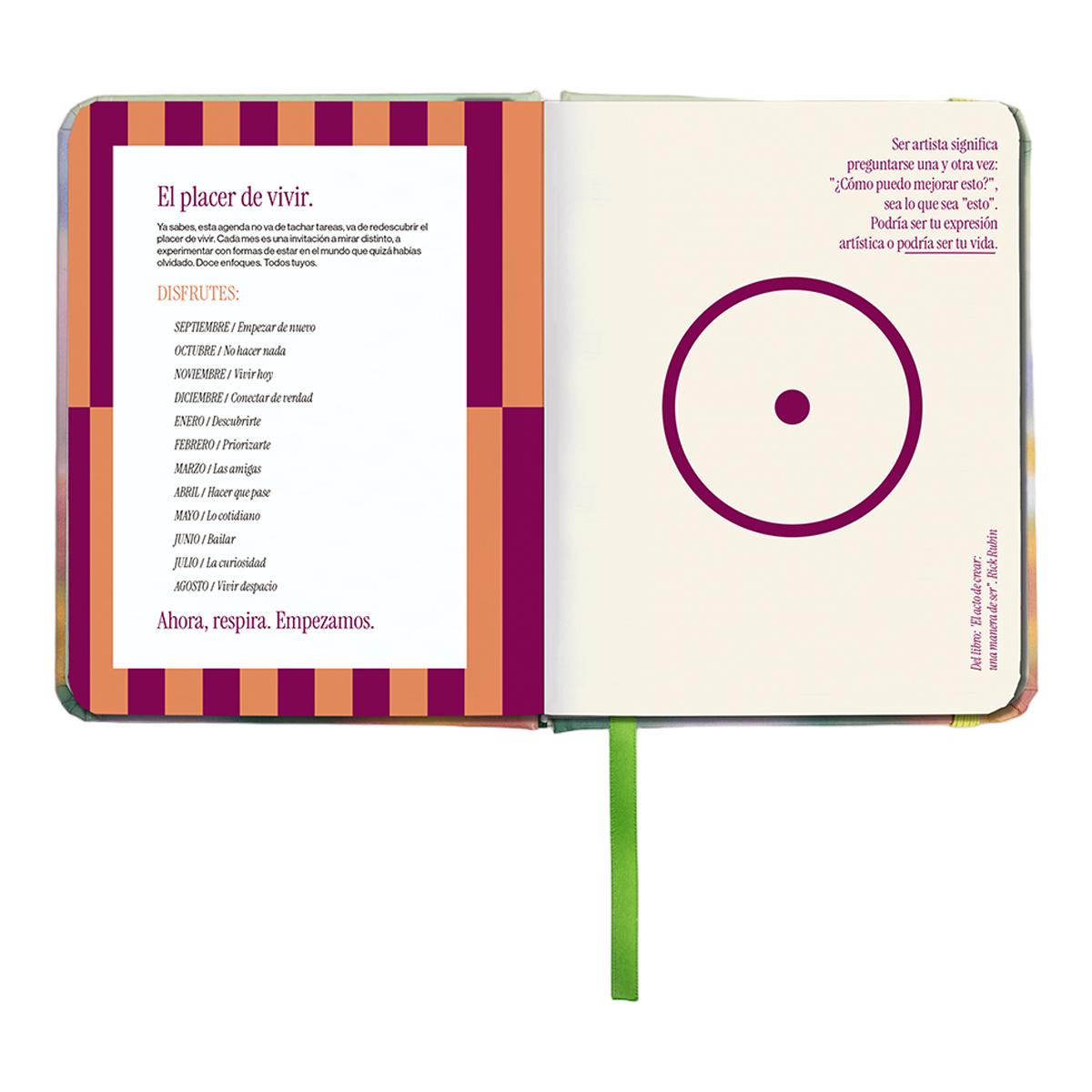 Agenda Anual 12 Meses 2027 128x154 mm Mini Vista Semanal Bloom UO Espanhol Multicolor-11