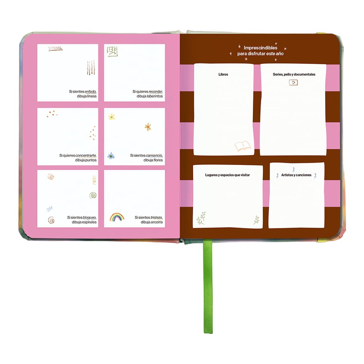 Agenda Anual 12 Meses 2027 128x154 mm Mini Vista Semanal Bloom UO Espanhol Multicolor-17