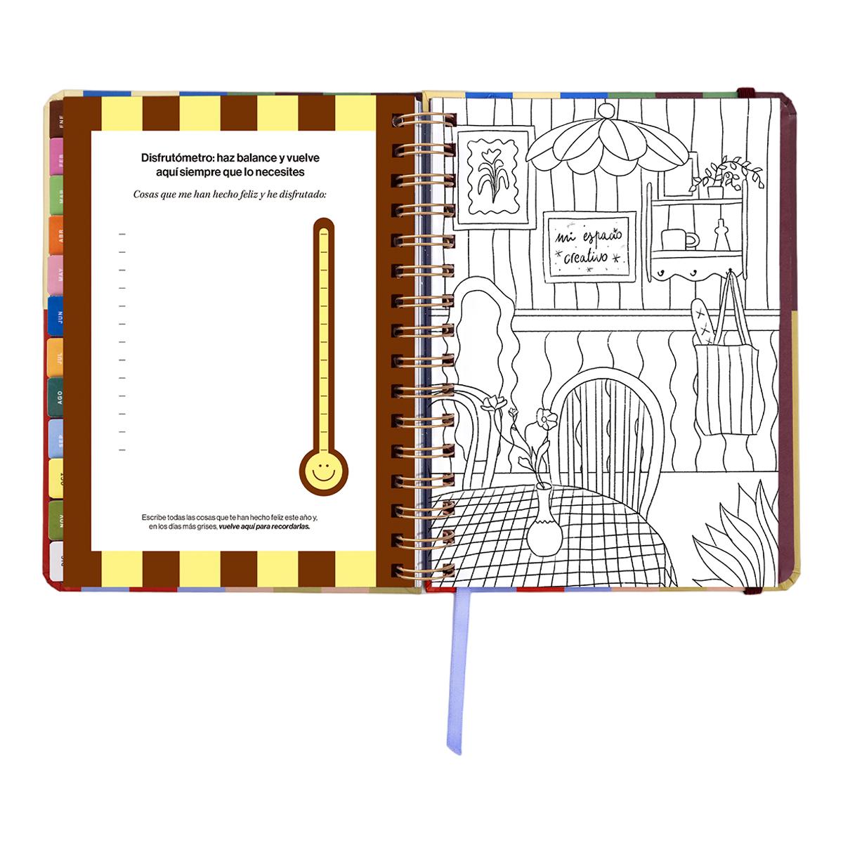 Agenda Anual 12 Meses 2027 168x220 mm Vista Semanal Copenhague UO Espanhol Multicolor-14
