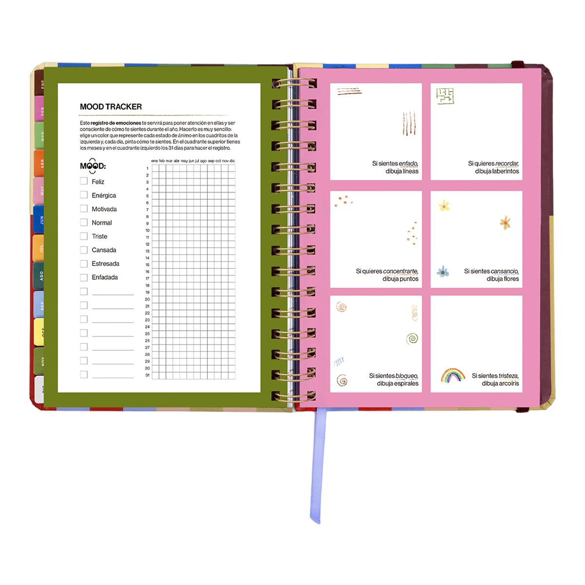 Agenda Anual 12 Meses 2027 168x220 mm Vista Semanal Copenhague UO Espanhol Multicolor-15