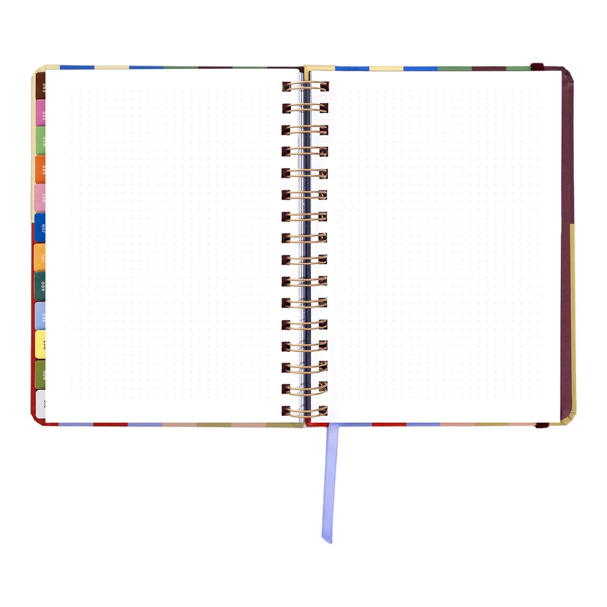 Agenda Anual 12 Meses 2027 168x220 mm Vista Semanal Copenhague UO Espanhol Multicolor-18