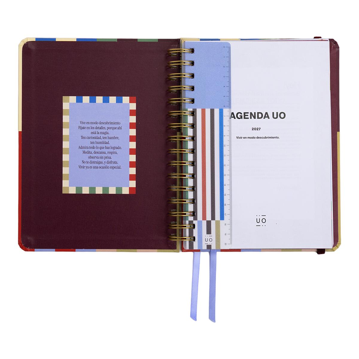 Agenda Anual 12 Meses 2027 168x220 mm 1 Dia por Página Copenhague UO Espanhol Multicolor-2