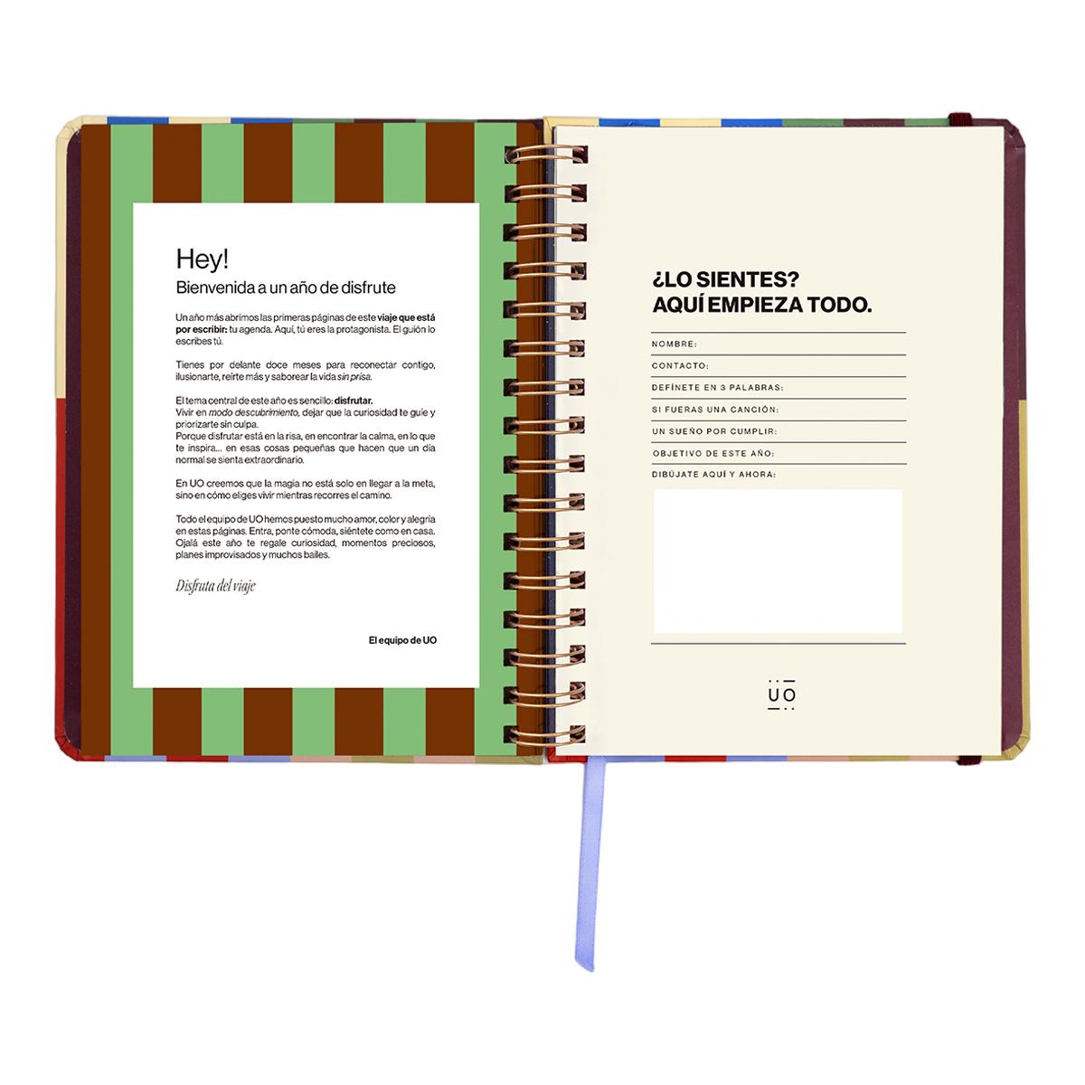Agenda Anual 12 Meses 2027 168x220 mm 1 Dia por Página Copenhague UO Espanhol Multicolor-3