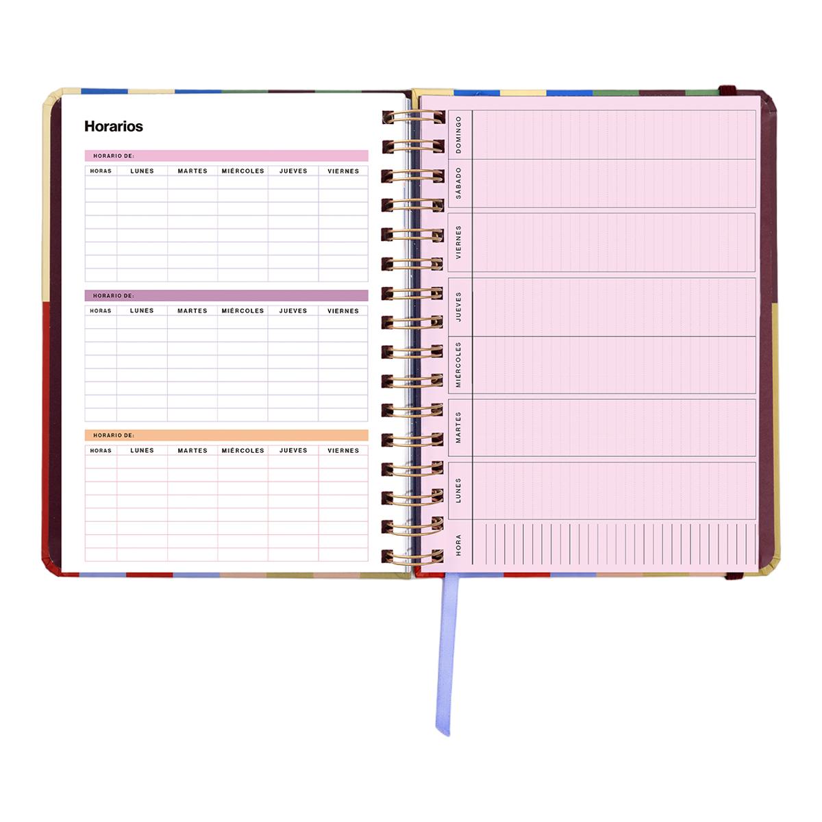Agenda Anual 12 Meses 2027 168x220 mm 1 Dia por Página Copenhague UO Espanhol Multicolor-7