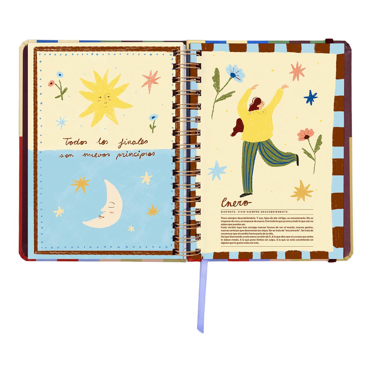 Agenda Anual 12 Meses 2027 168x220 mm 1 Dia por Página Copenhague UO Espanhol Multicolor-11