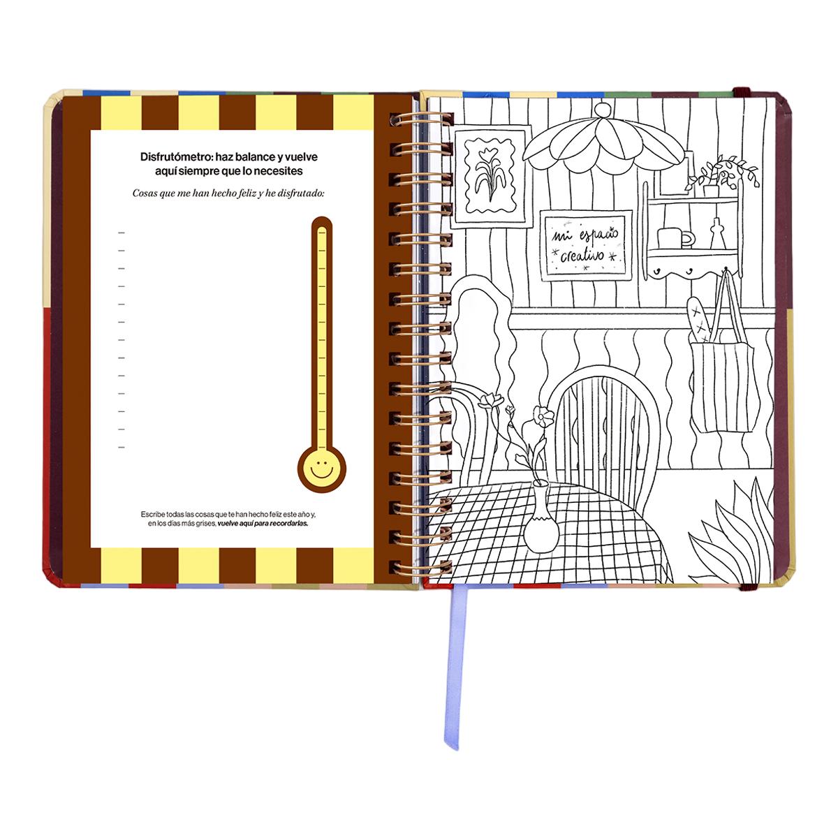 Agenda Anual 12 Meses 2027 168x220 mm 1 Dia por Página Copenhague UO Espanhol Multicolor-15