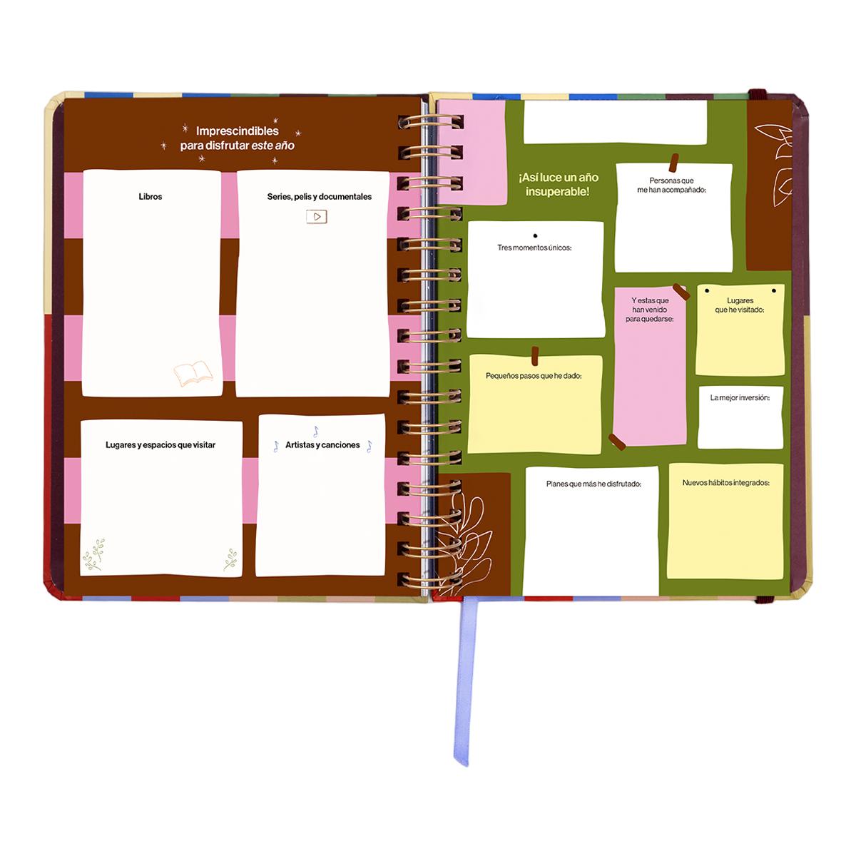 Agenda Anual 12 Meses 2027 168x220 mm 1 Dia por Página Copenhague UO Espanhol Multicolor-17