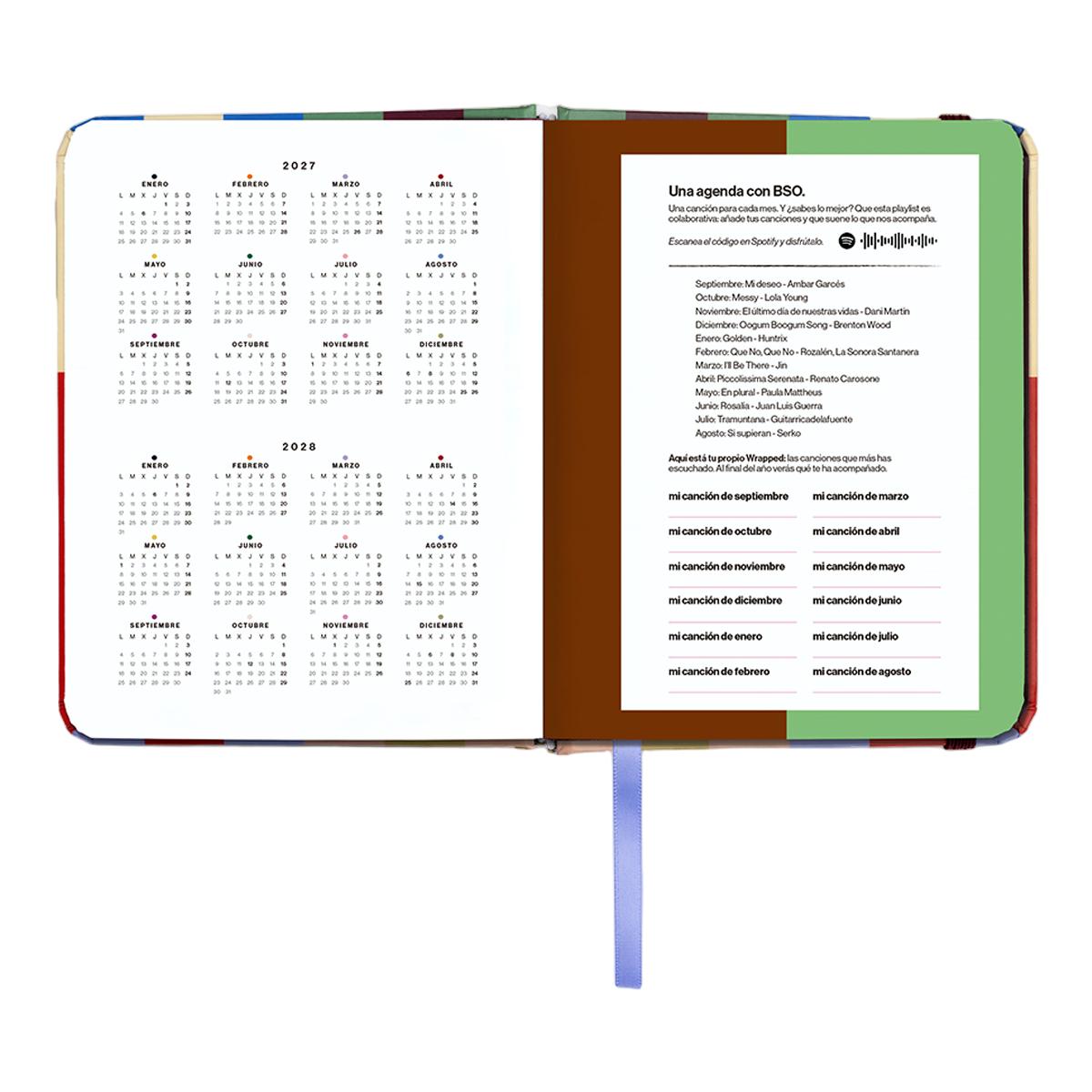 Agenda Anual 12 Meses 2027 128x154 mm Mini Vista Semanal Copenhague UO Espanhol Multicolor-5