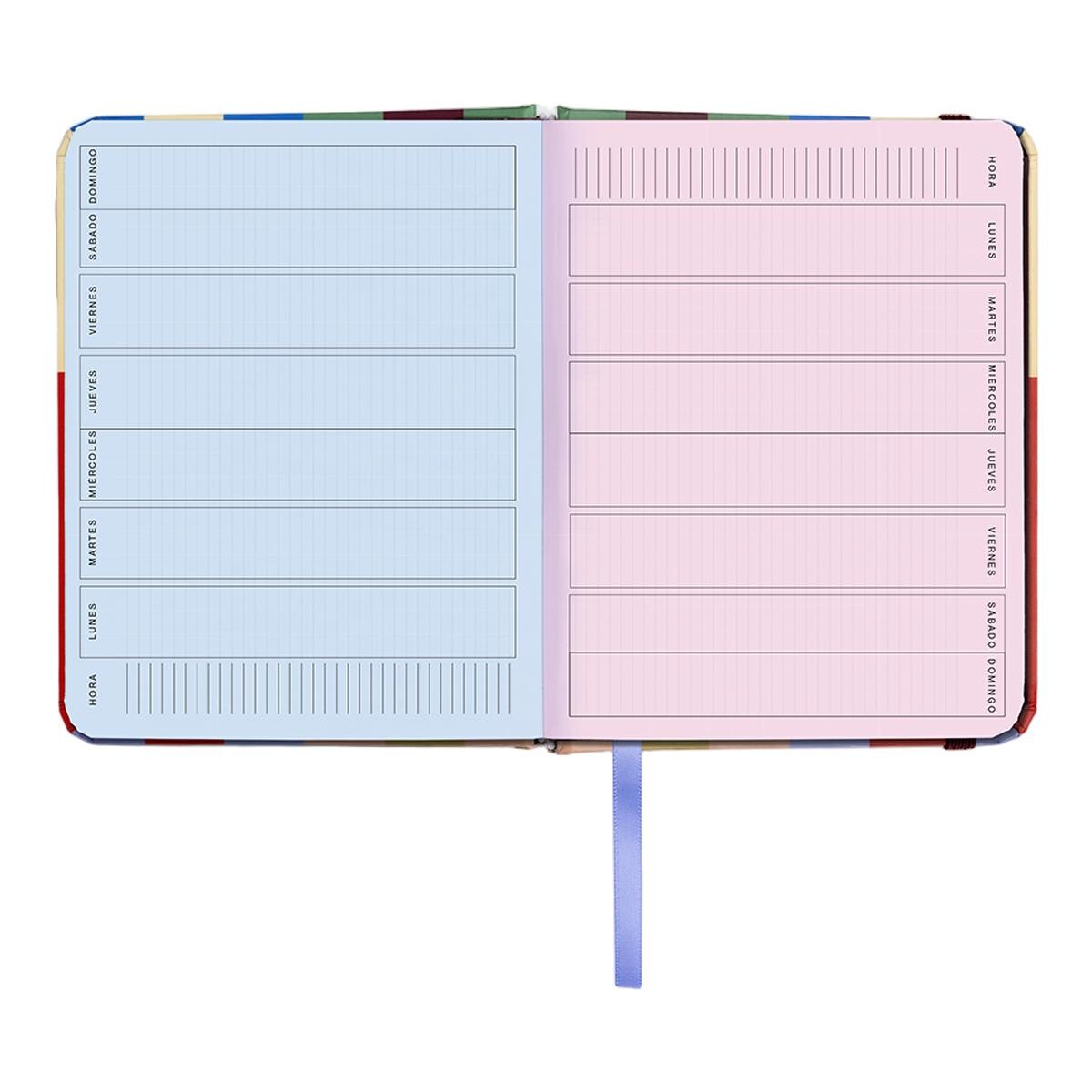 Agenda Anual 12 Meses 2027 128x154 mm Mini Vista Semanal Copenhague UO Espanhol Multicolor-8