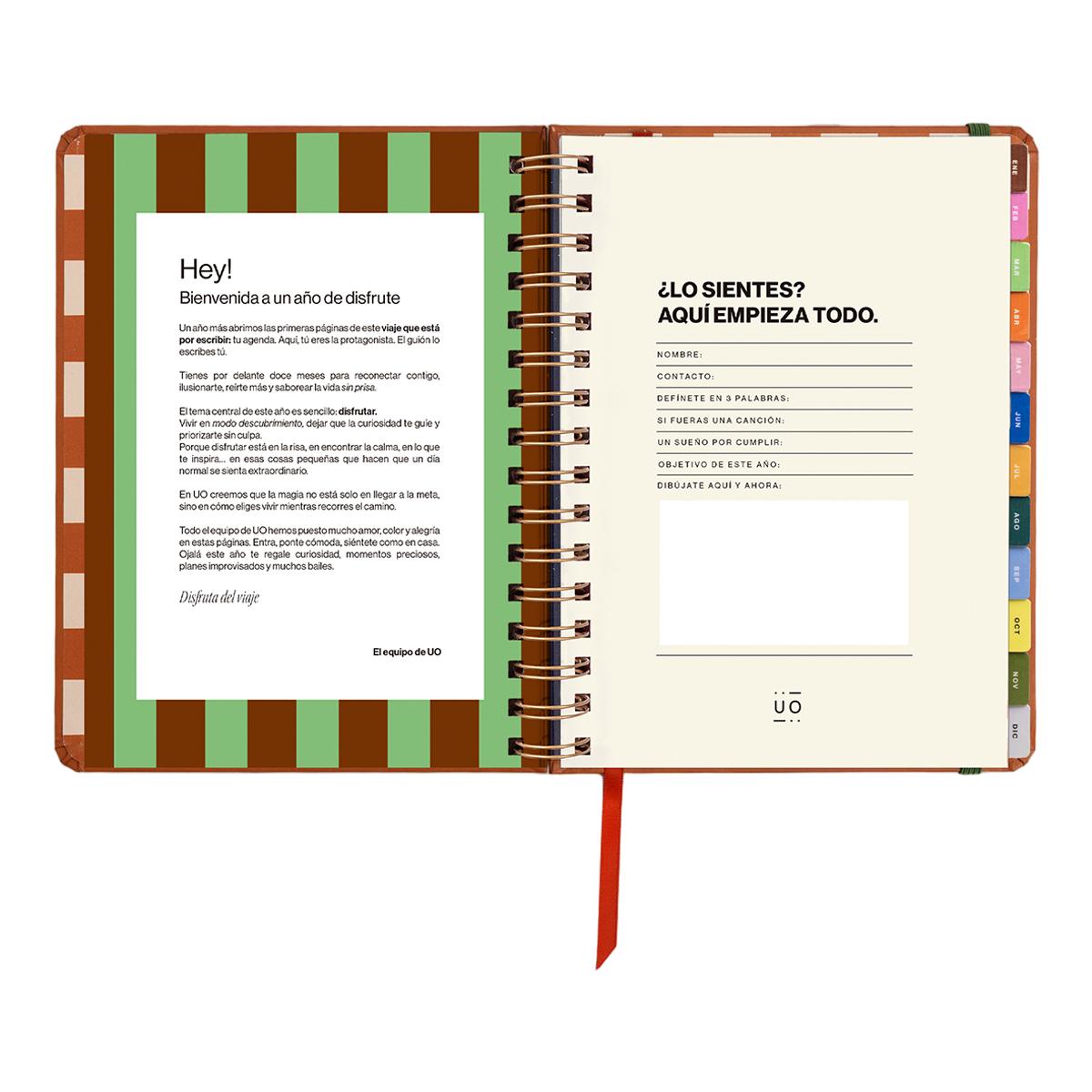 Agenda Anual 12 Meses 2027 168x220 mm Vista Semanal Sunset UO Espanhol Multicolor-3
