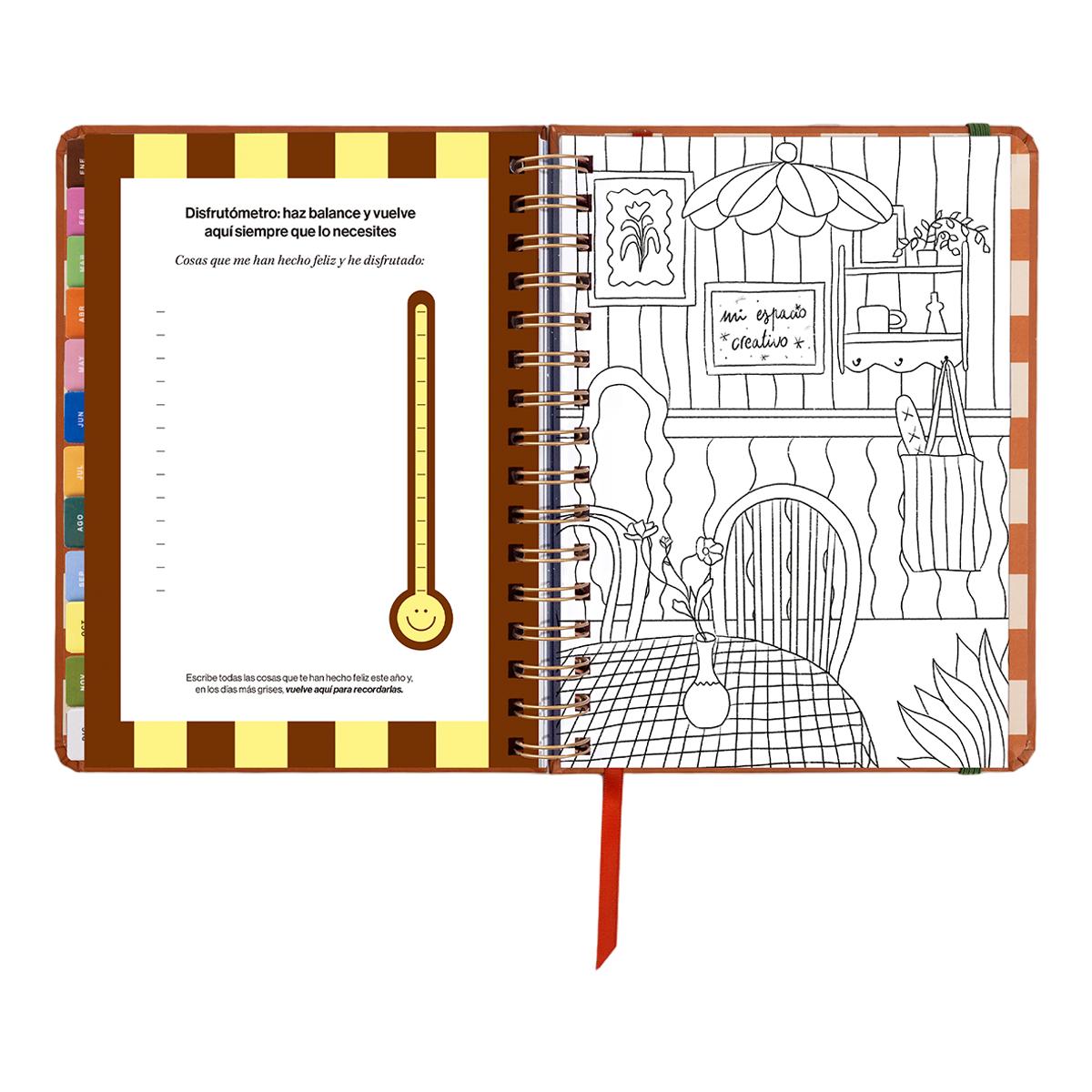 Agenda Anual 12 Meses 2027 168x220 mm Vista Semanal Sunset UO Espanhol Multicolor-15