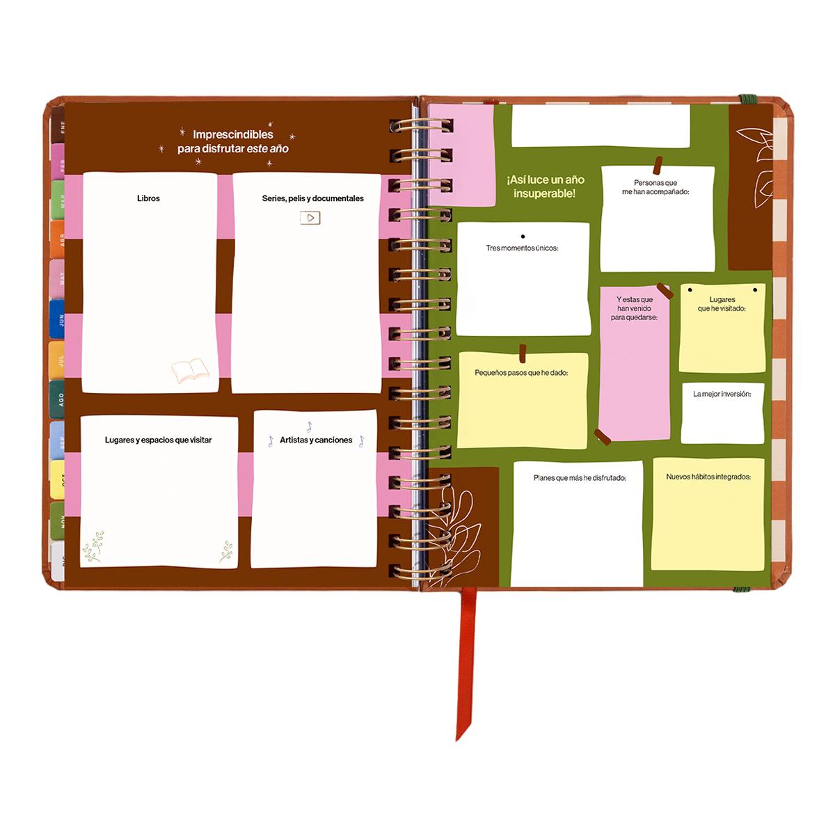 Agenda Anual 12 Meses 2027 168x220 mm Vista Semanal Sunset UO Espanhol Multicolor-17