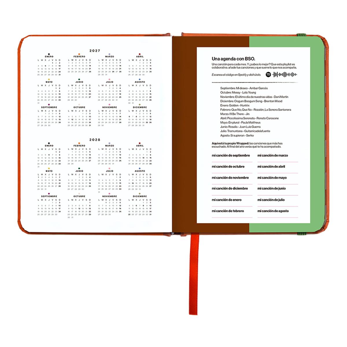 Agenda Anual 12 Meses 2027 128x154 mm Mini Vista Semanal Sunset UO Espanhol Multicolor-5