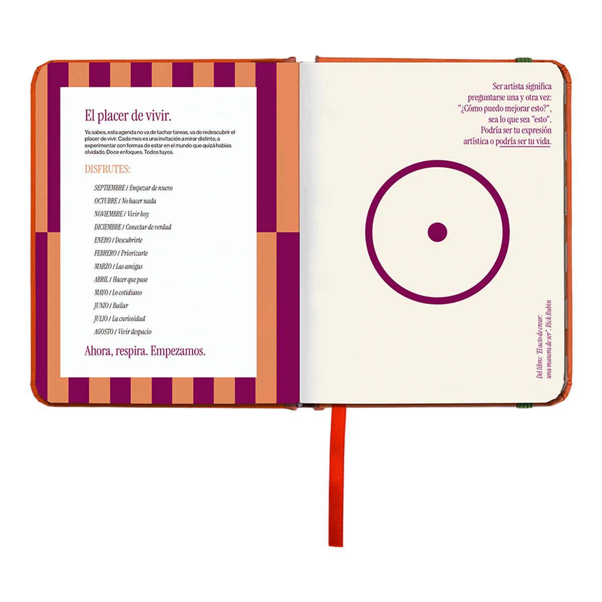 Agenda Anual 12 Meses 2027 128x154 mm Mini Vista Semanal Sunset UO Espanhol Multicolor-11