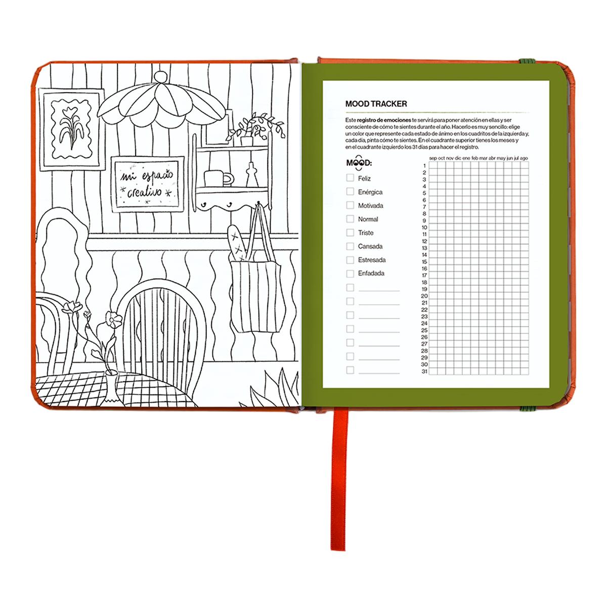 Agenda Anual 12 Meses 2027 128x154 mm Mini Vista Semanal Sunset UO Espanhol Multicolor-16