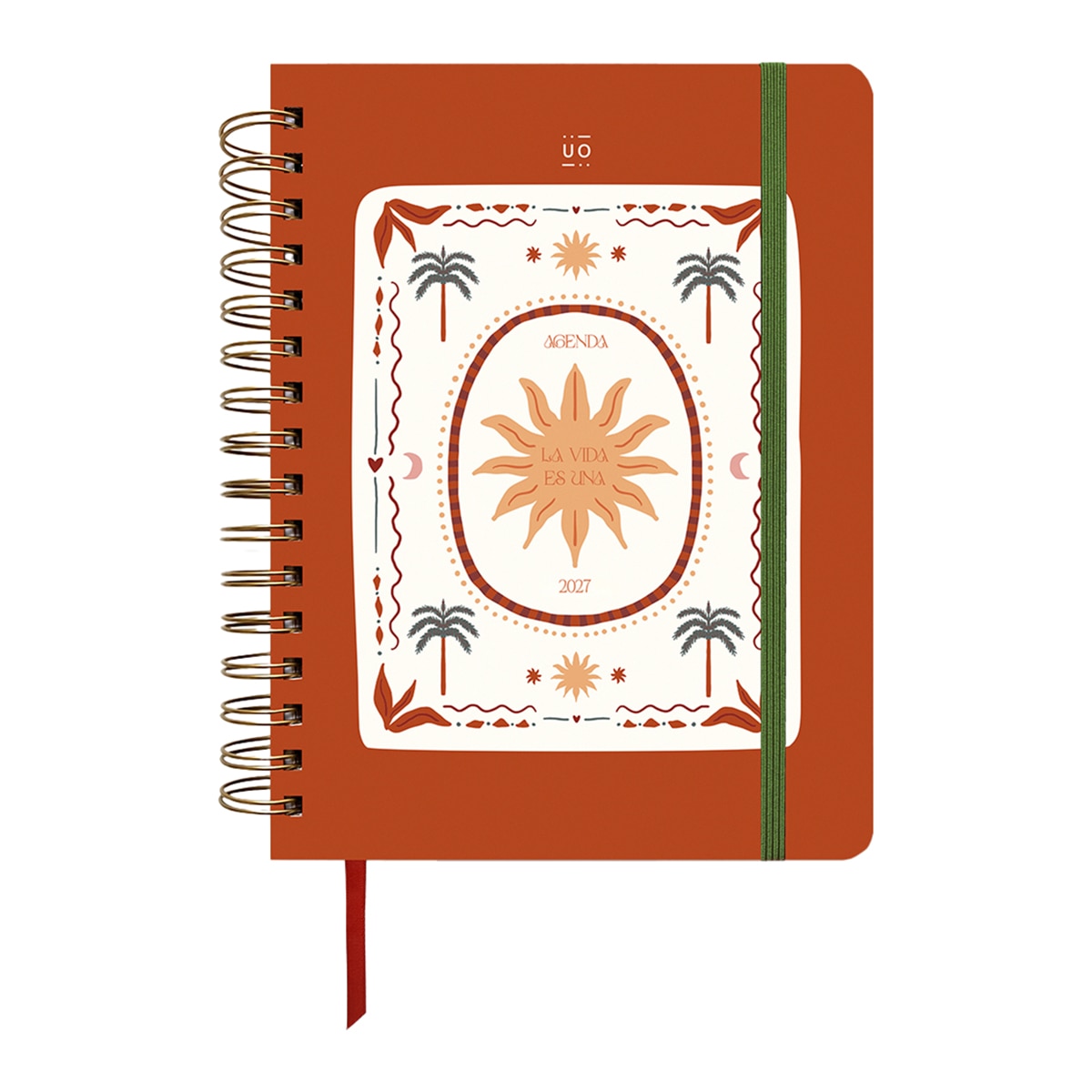 Imagem 0 de Agenda Anual 12 Meses 2027 168x220 mm 1 Dia por Página Sunset UO Espanhol