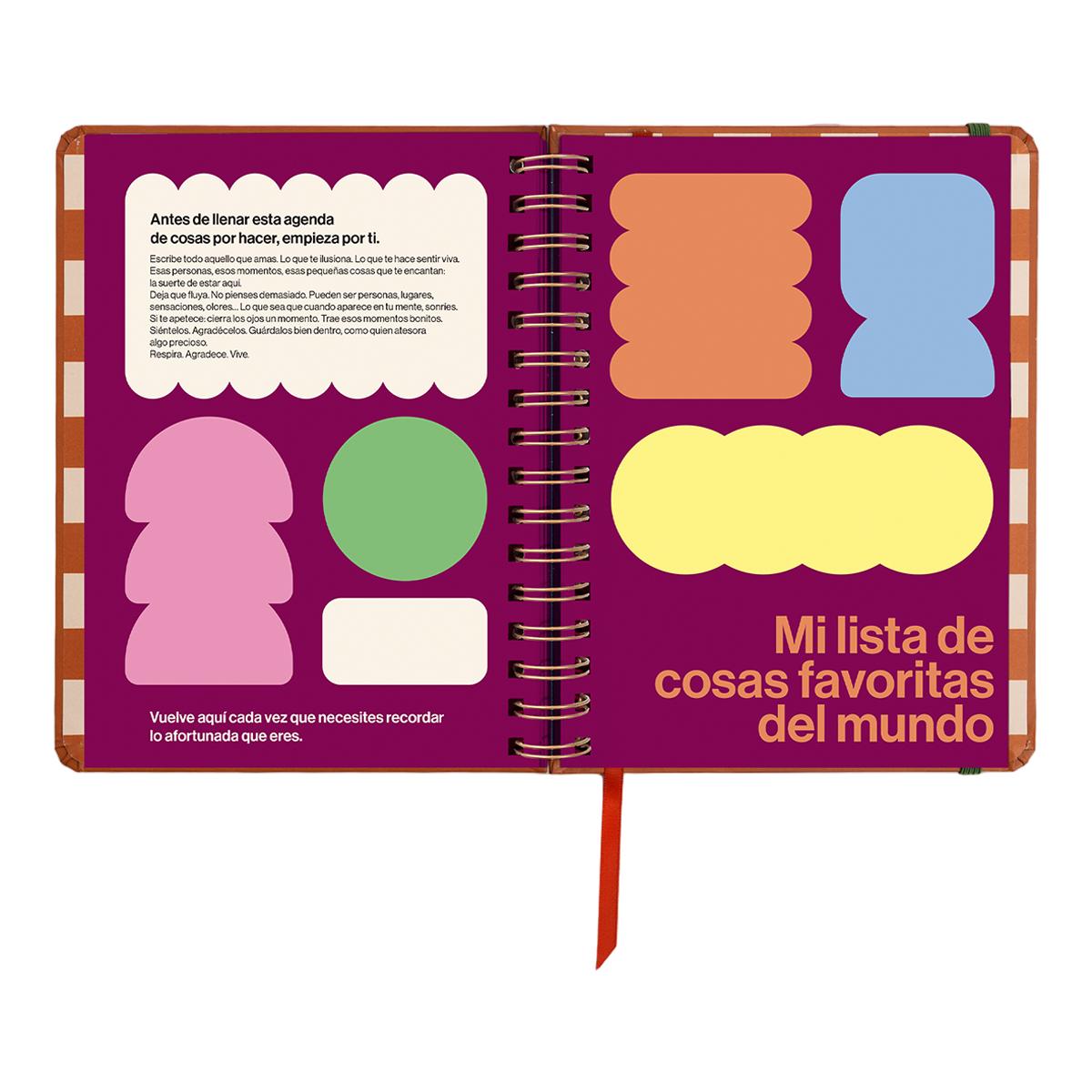 Agenda Anual 12 Meses 2027 168x220 mm 1 Dia por Página Sunset UO Espanhol Multicolor-9