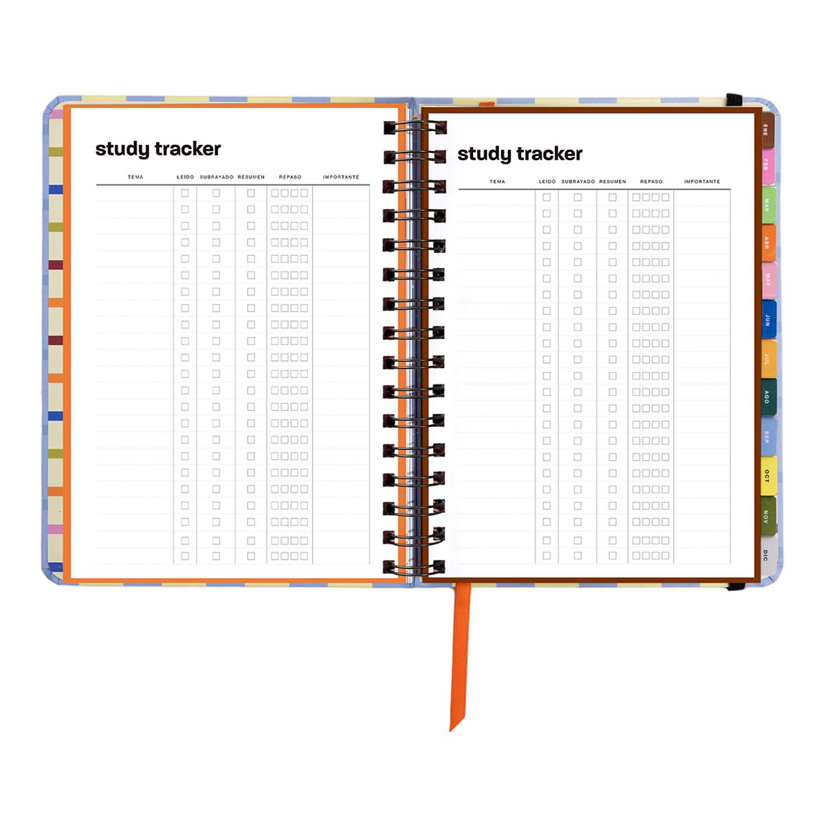 Agenda Anual 12 Meses 2027 168x220 mm Vista Semanal Opoagenda UO Espanhol Multicolor-5