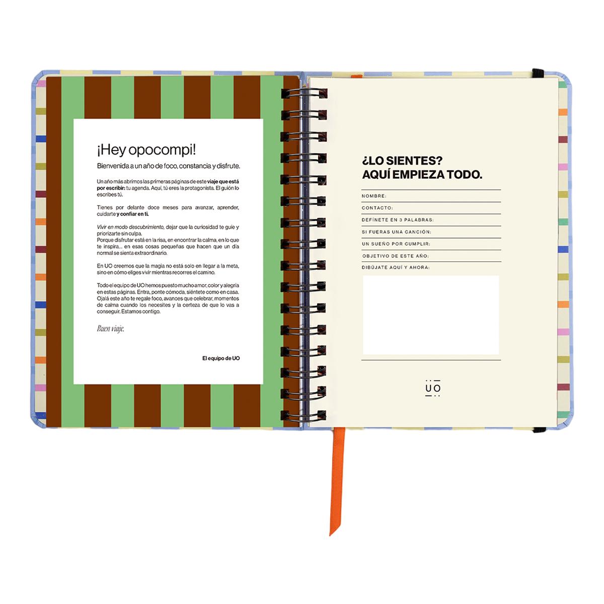 Agenda Anual 12 Meses 2027 168x220 mm 1 Dia por Página Opoagenda UO Espanhol Multicolor-3