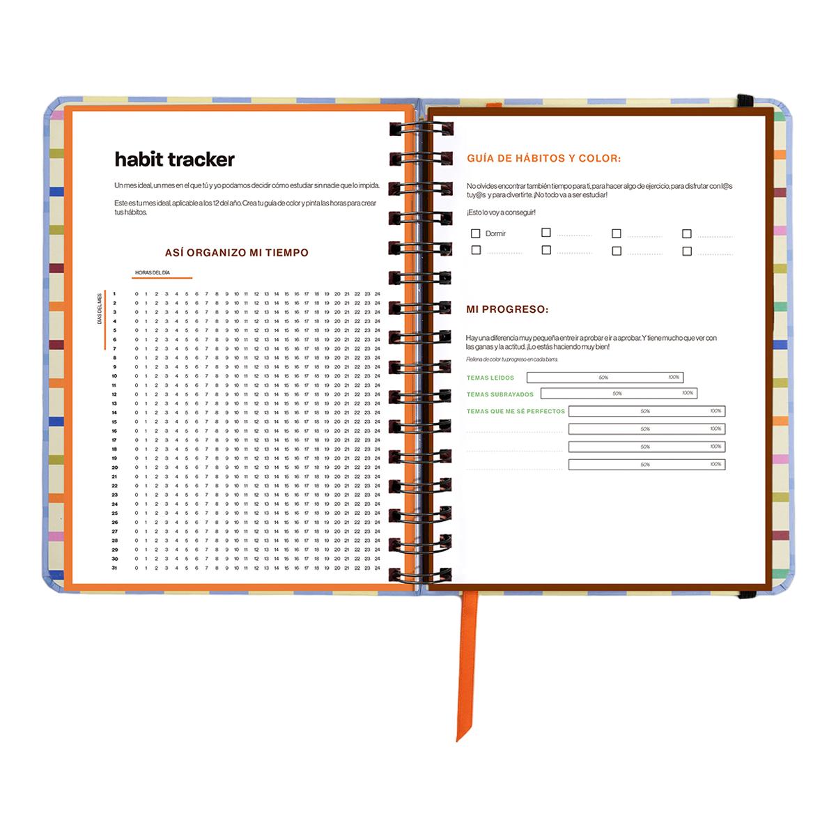 Agenda Anual 12 Meses 2027 168x220 mm 1 Dia por Página Opoagenda UO Espanhol Multicolor-6