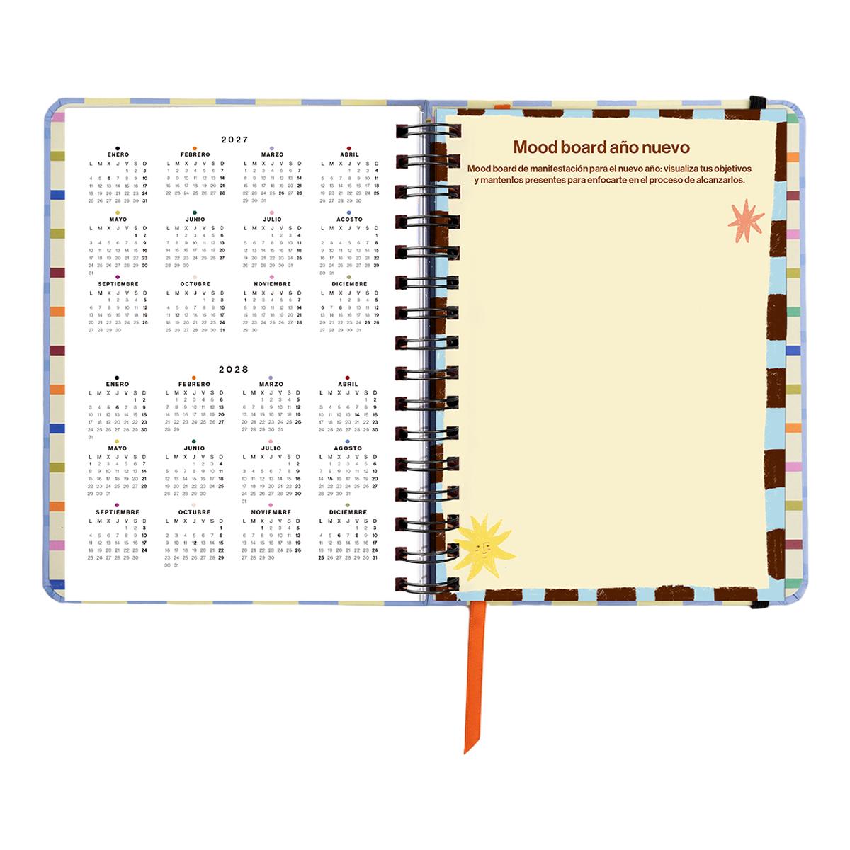 Agenda Anual 12 Meses 2027 168x220 mm 1 Dia por Página Opoagenda UO Espanhol Multicolor-8