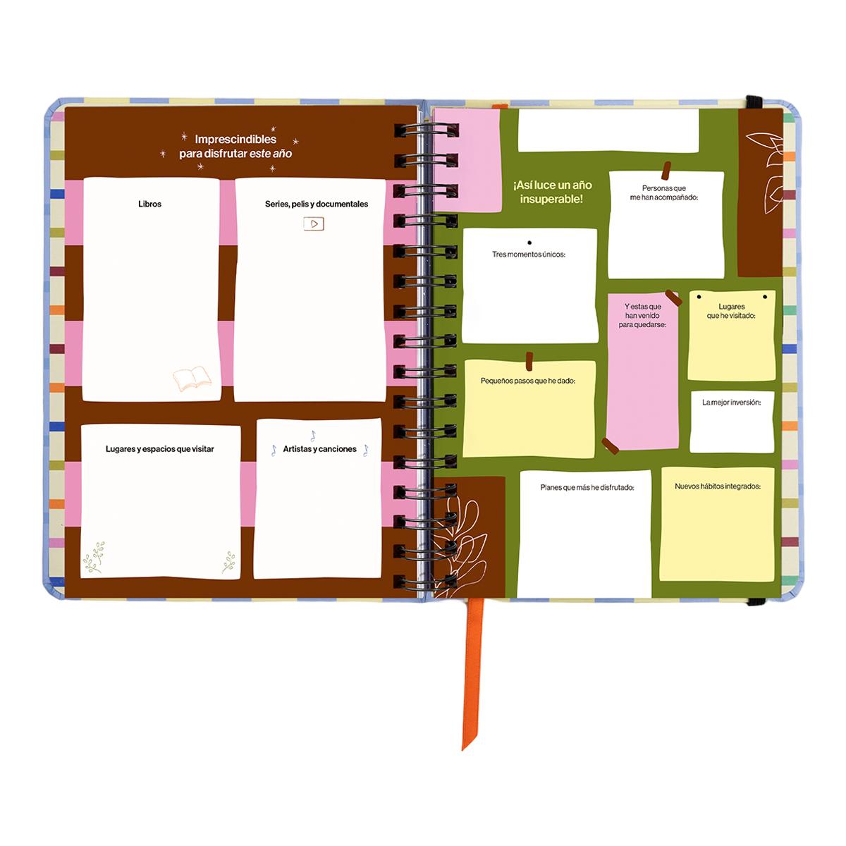 Agenda Anual 12 Meses 2027 168x220 mm 1 Dia por Página Opoagenda UO Espanhol Multicolor-13