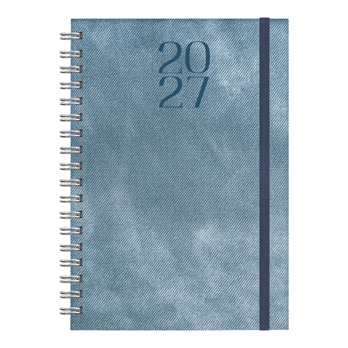 Imagem 0 de Agenda 2027 Dia 17x24 cm Wire'o Lovere Deusto Azul Multilingüe