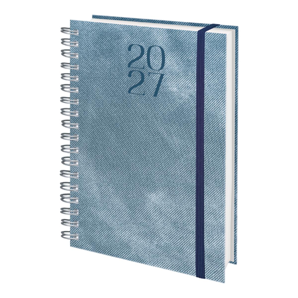 Agenda 2027 Dia 17x24 cm Wire'o Lovere Deusto Azul Multilingüe Azul-2