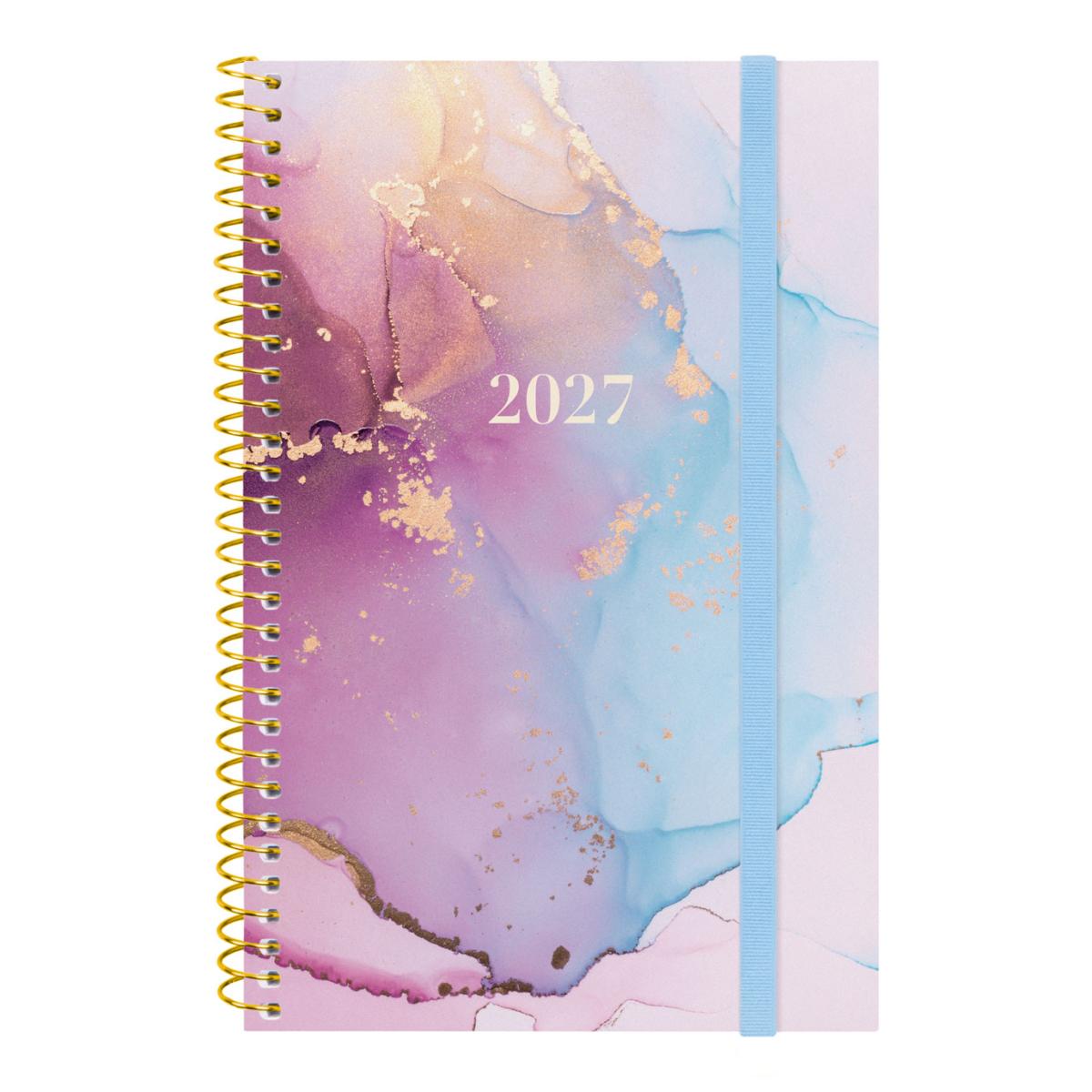 Imagem 0 de Agenda 2027 Espiral Beta E5-117x181 mm Semanal Horizontal Goldy Finocam Multicolor Português
