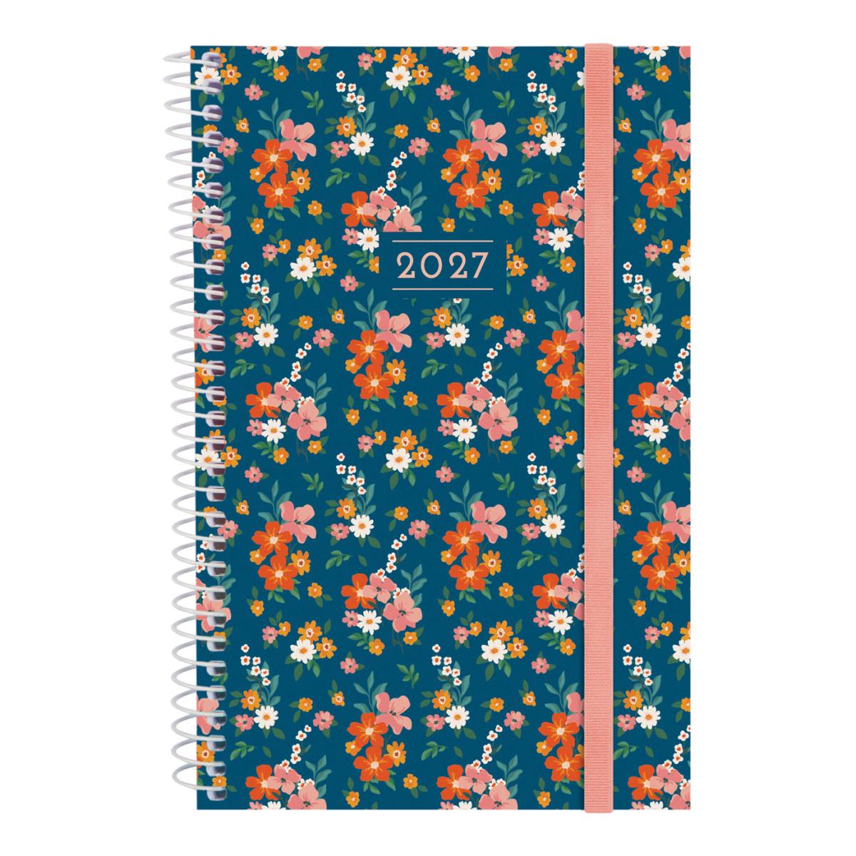 Imagem 0 de Agenda 2027 Espiral Beta E5-117x181 mm Semanal Horizontal Flora Finocam Multicolor Português