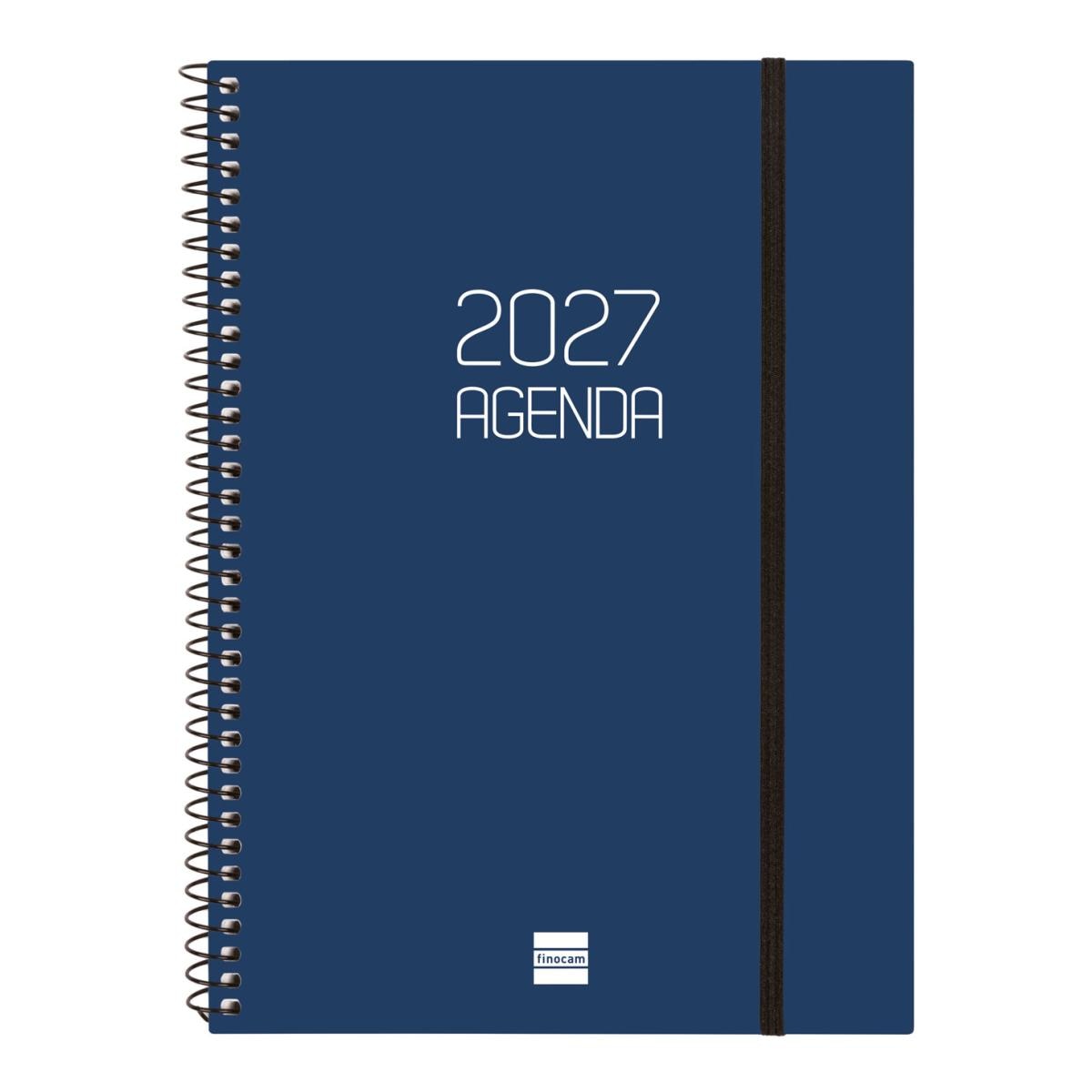 Imagem 0 de Agenda 2027 Espiral Beta E10-155x212 mm Semanal Horizontal Finocam Azul Português