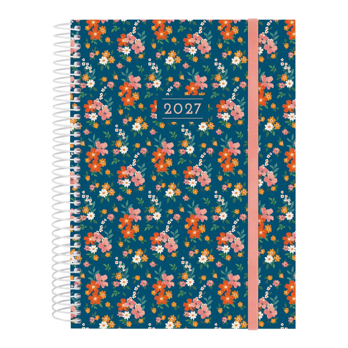 Imagem 1 de Agenda Ano 2027 Espiral Beta E10 155x212 mm 1 Dia Página Flora Finocam Multicolor Português