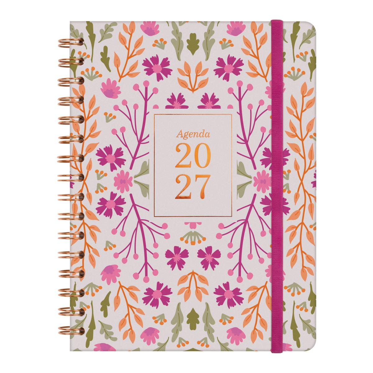 Imagem 0 de Agenda Espiral Dupla 2027 Trendy You E10-155x212 mm Semanal Vertical Folhas Finocam Multicolor Multilingue