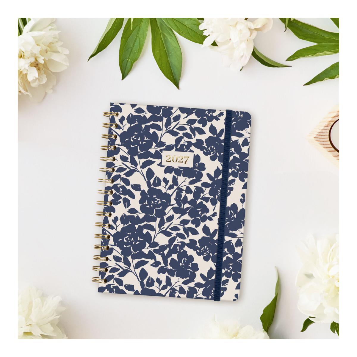 Agenda Espiral Dupla 2027 Trendy You E10-155x212 mm Semanal Vertical Cotton Finocam Multicolor Multilingue Multicolor-2