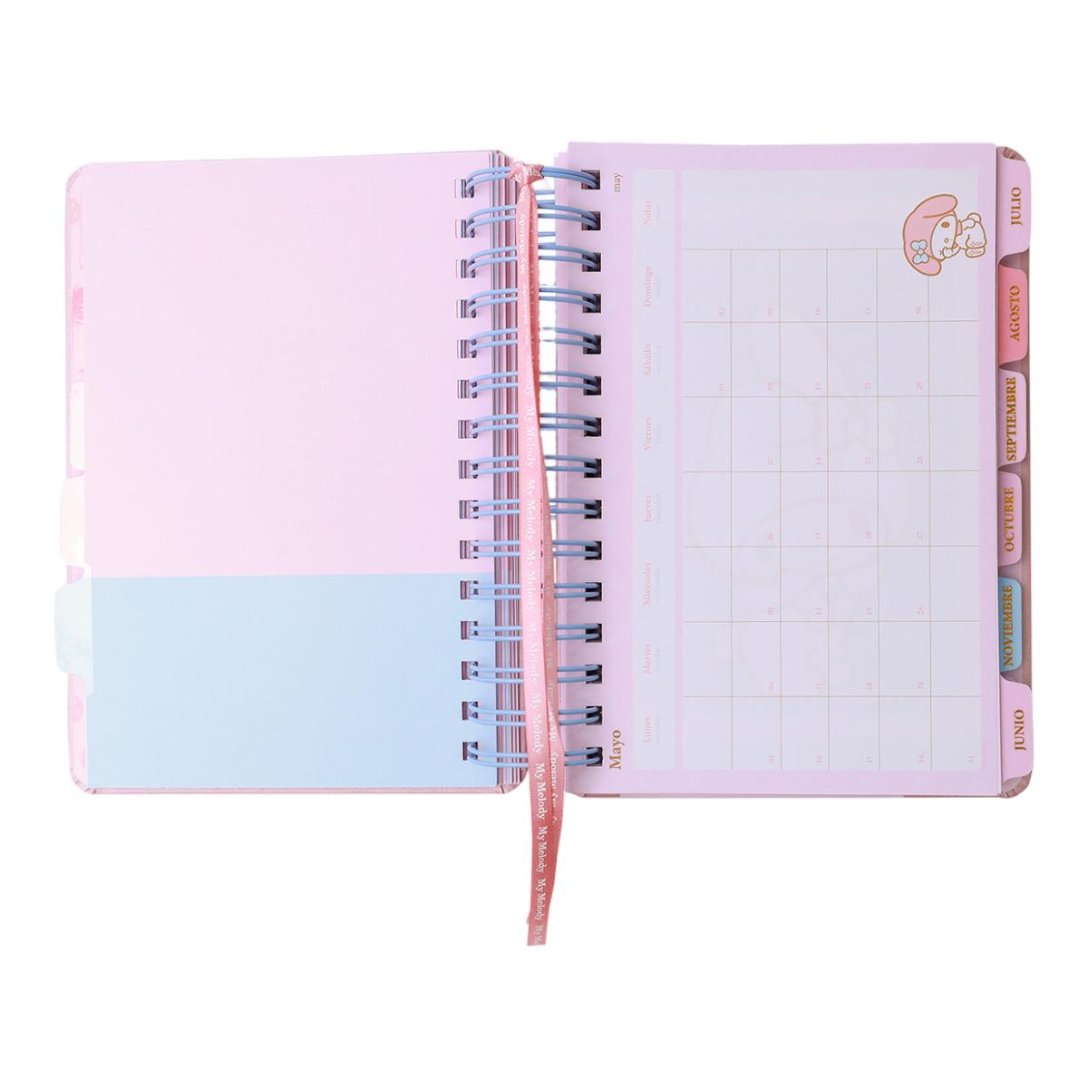 Agenda 2027 14x20 DxP My Melody Mooving Rosa / Azul-4