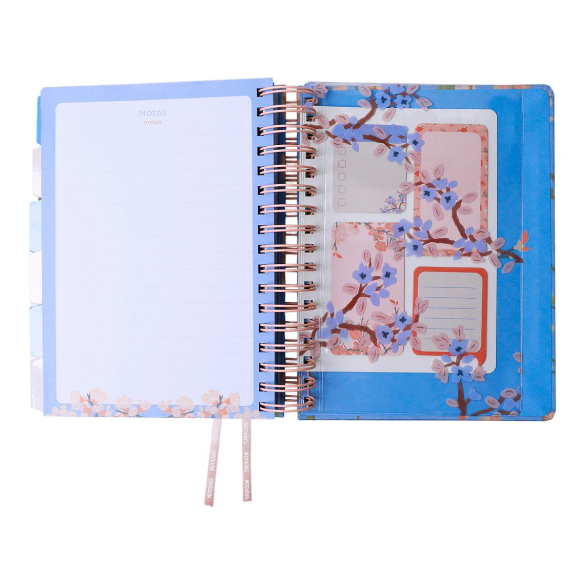 Agenda 2027 16,5x22 DxP Cerejeira MOOVING Azul / Laranja-2