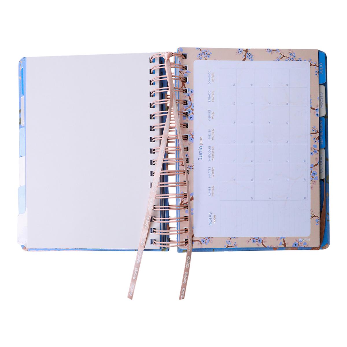 Agenda 2027 16,5x22 DxP Cerejeira MOOVING Azul / Laranja-4