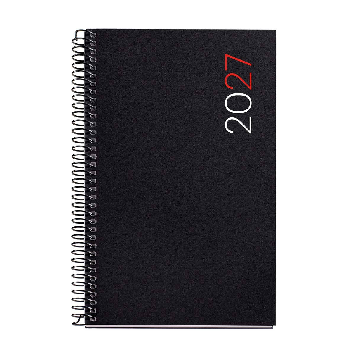Agenda Espiral Activa 1 día por página Polipropileno City Negro 2027 Miquelrius Negro-1