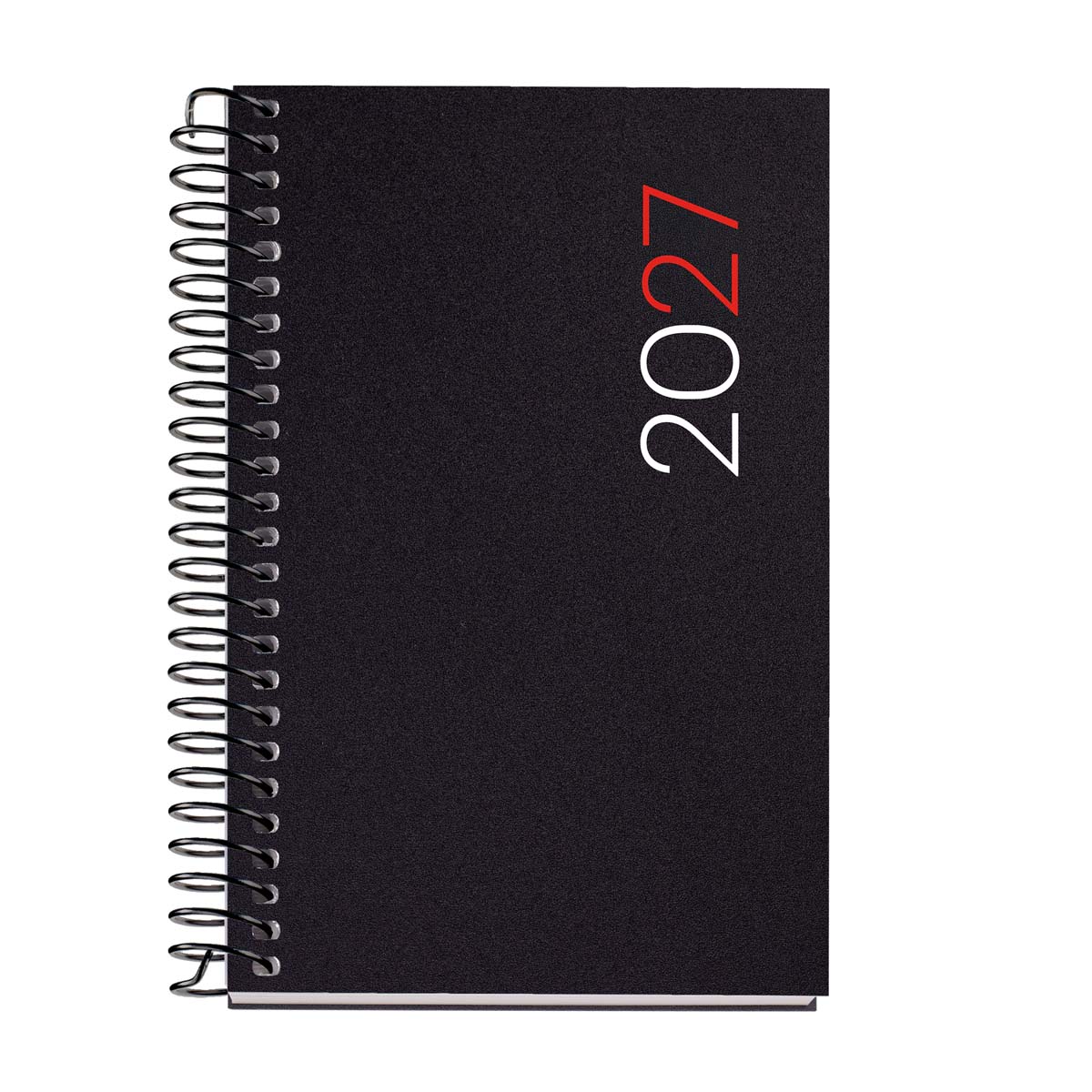 Agenda Espiral Caddy 1 día por página Polipropileno City Negro 2027 Miquelrius Negro-1